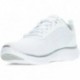 SKECHERS 150206 baskets flexibles pour femmes WHITE_SILVER