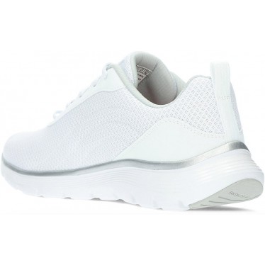 SKECHERS 150206 baskets flexibles pour femmes WHITE_SILVER