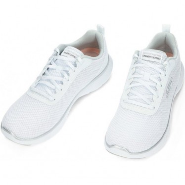 SKECHERS 150206 baskets flexibles pour femmes WHITE_SILVER