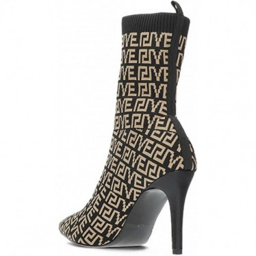 EXE SHOES bottine femme garda521 tricot BLACK_BEIGE