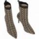 EXE SHOES bottine femme garda521 tricot BLACK_BEIGE