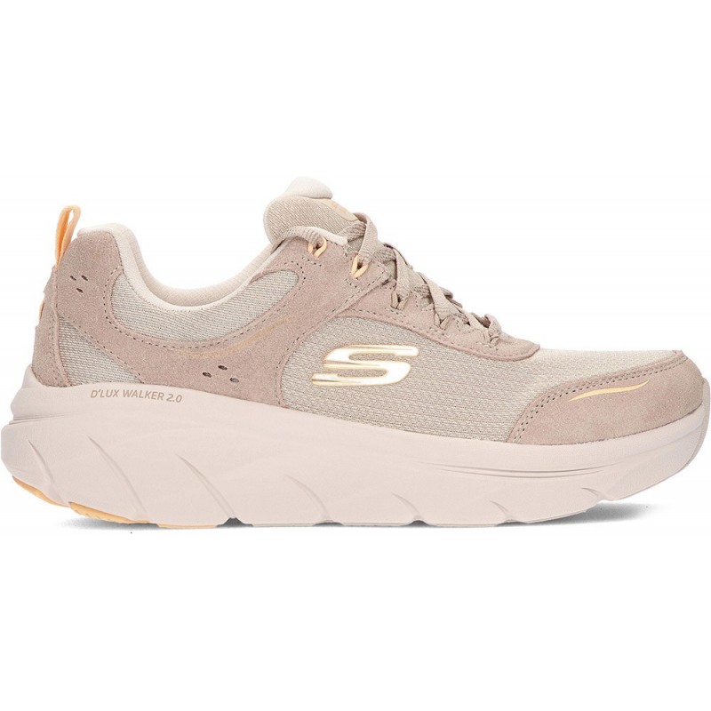 SKECHERS baskets femme marcheur 150108 TAUPE_ORANGE