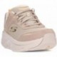 SKECHERS baskets femme marcheur 150108 TAUPE_ORANGE