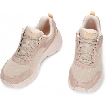 SKECHERS baskets femme marcheur 150108 TAUPE_ORANGE