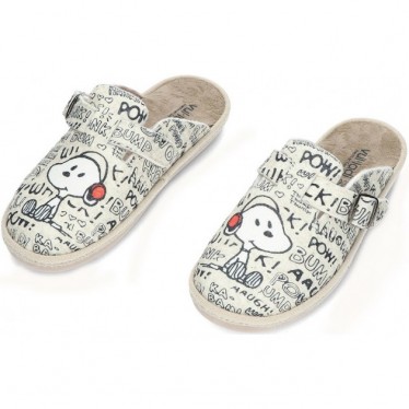 Chaussons femme VULLADI 6396 fle snoopy CRUDO