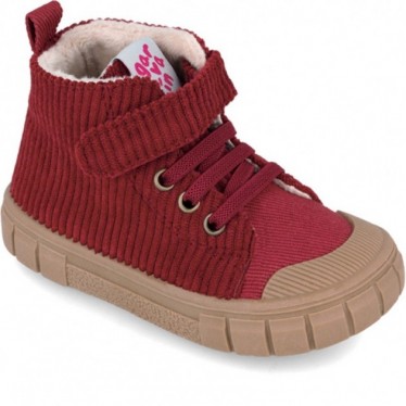 Bottines fille Garvalín 241321G Velours côtelé GRANATE