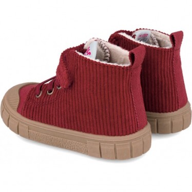 Bottines fille Garvalín 241321G Velours côtelé GRANATE