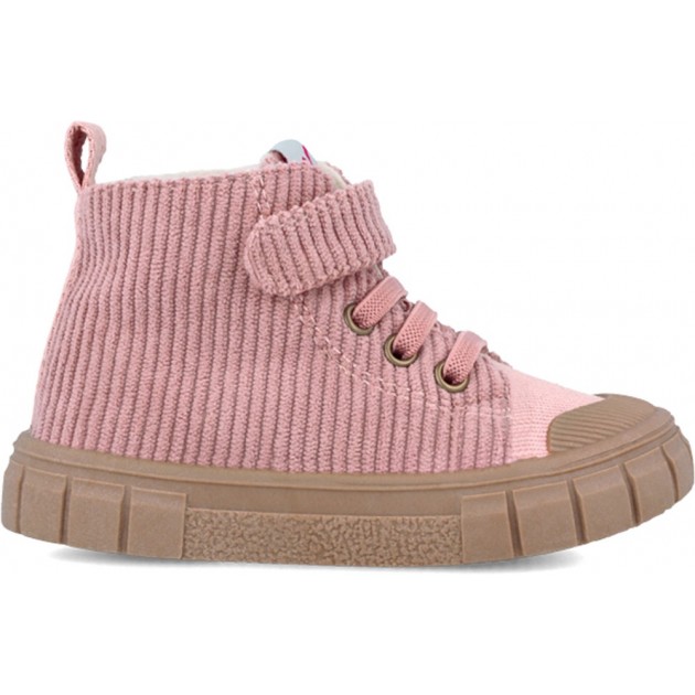 Bottines fille Garvalín 241321G Velours côtelé ROSA