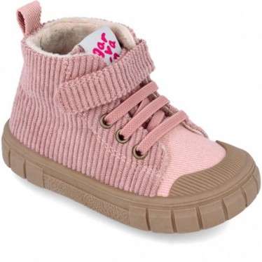 Bottines fille Garvalín 241321G Velours côtelé ROSA