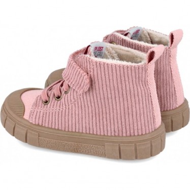 Bottines fille Garvalín 241321G Velours côtelé ROSA