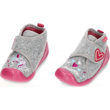 Chaussons fille BIOMECANICS 241151 feutre GRIS