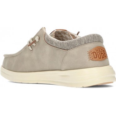 DUDE 43352 paul mocassins classiques pour hommes TAUPE_GREY