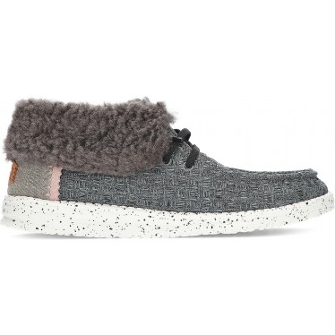 BOTTES CONFORTABLES DUDE WENDY FOLD STITCH BLACK