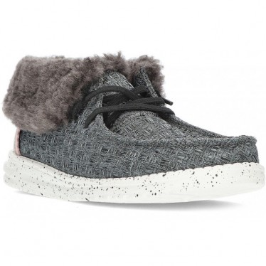 BOTTES CONFORTABLES DUDE WENDY FOLD STITCH BLACK