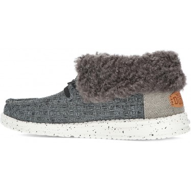 BOTTES CONFORTABLES DUDE WENDY FOLD STITCH BLACK