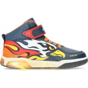 BOTTES AIGLE GEOX J369CB NAVY_ORANGE