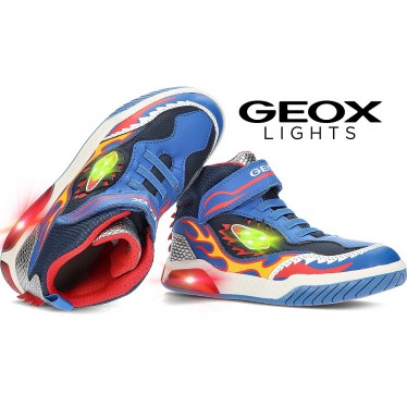 BOTTINES GEOX J. INEK LUMINEUX DRAGON J369CD ROYAL_RED