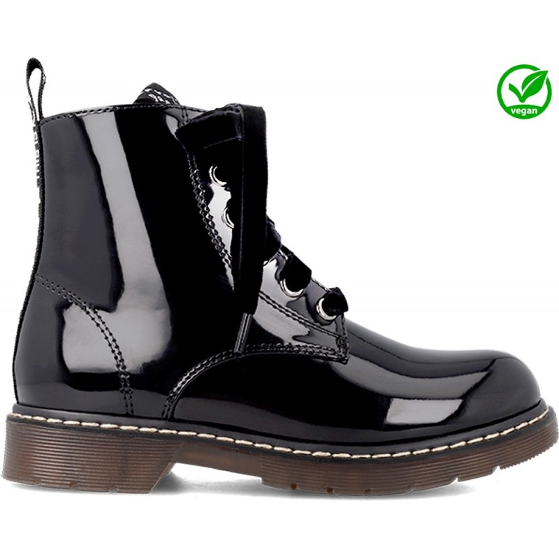 BOTTES EN CUIR VERNI GARVALIN 231565-A VÉGÉTALIEN BLACK
