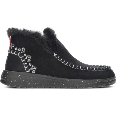 BOTTES EN FAUSSE SHEARLING DUDE DENNY 40208 BLACK