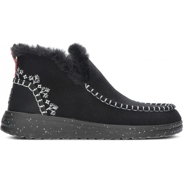 BOTTES EN FAUSSE SHEARLING DUDE DENNY 40208 BLACK BOTTES EN FAUSSE SHEARLING DUDE DENNY 40208 BLACK