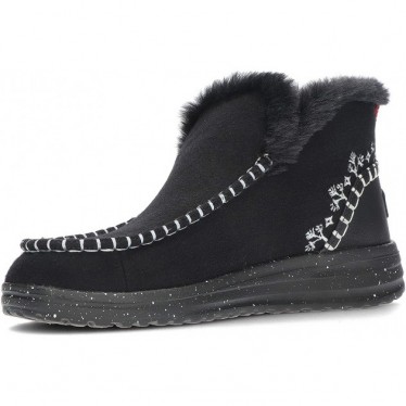 BOTTES EN FAUSSE SHEARLING DUDE DENNY 40208 BLACK