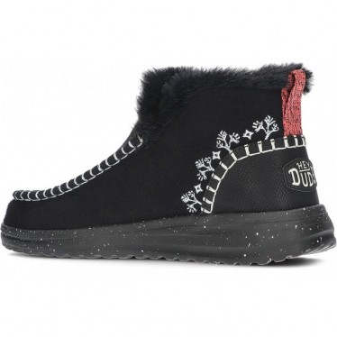BOTTES EN FAUSSE SHEARLING DUDE DENNY 40208 BLACK