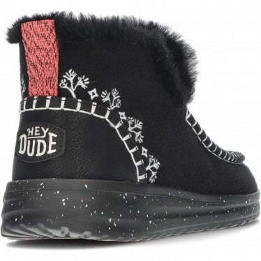 BOTTES EN FAUSSE SHEARLING DUDE DENNY 40208 BLACK