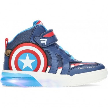 BOTTINES GEOX CAPTAIN AMERICA J369YC NAVY_RED