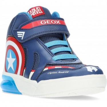 BOTTINES GEOX CAPTAIN AMERICA J369YC NAVY_RED