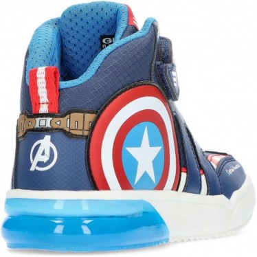 BOTTINES GEOX CAPTAIN AMERICA J369YC NAVY_RED