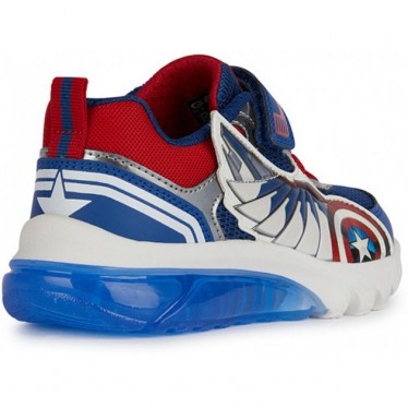 SPORTS AVEC LUMIÈRE GEOX CIBERDRON CAPT AMERICA J45LBB BLUE_RED