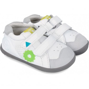 Chaussures de sport garçon Biomécanique 241161 Respectueux BLANCO
