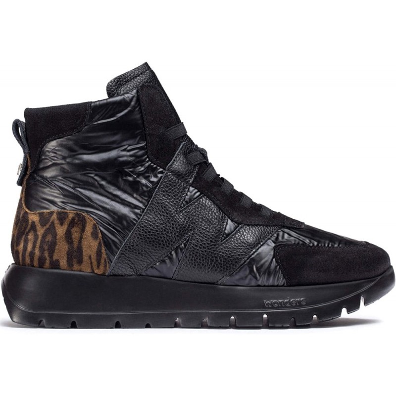 Bottines de sport pour femmes Wonders A-2471 Angleterre NEGRO