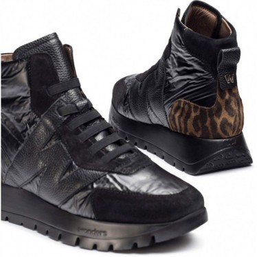 Bottines de sport pour femmes Wonders A-2471 Angleterre NEGRO