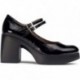 Mary Jane avec talon Wonders H-4960 Lady NEGRO