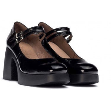 Mary Jane avec talon Wonders H-4960 Lady NEGRO