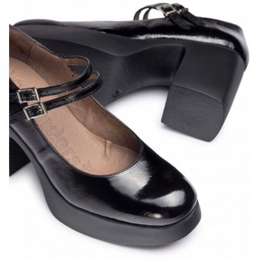 Mary Jane avec talon Wonders H-4960 Lady NEGRO
