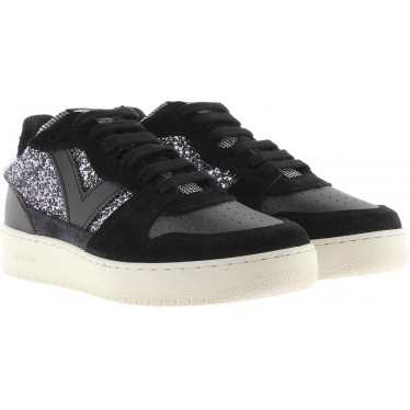 Baskets Victoria 1258261 Madrid Paillettes NEGRO