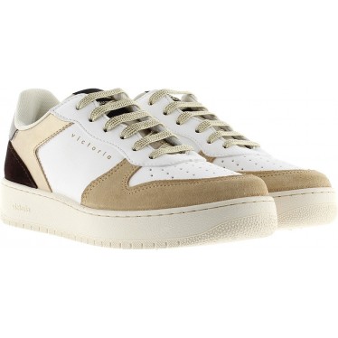 Baskets Victoria 1258256 Madrid Daim et Métal PLATINO