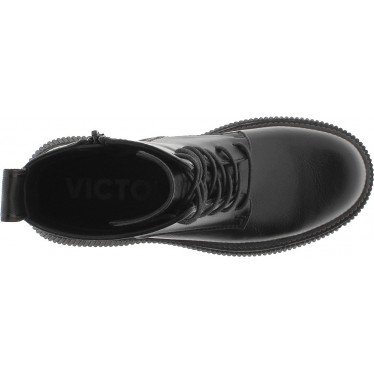 Victoria 1301103 Dublin Boots Lacets effet cuir NEGRO