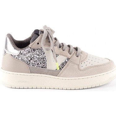 Baskets Victoria 1258261 Madrid Paillettes PLATA