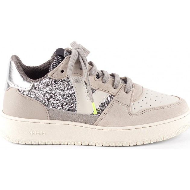 Baskets Victoria 1258261 Madrid Paillettes PLATA