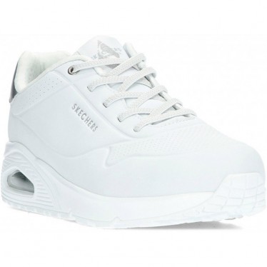 SKECHERS baskets femme 155196 chatoyantes WHITE_SILVER