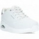 SKECHERS baskets femme 155196 chatoyantes WHITE_SILVER