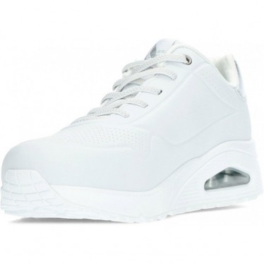 SKECHERS baskets femme 155196 chatoyantes WHITE_SILVER