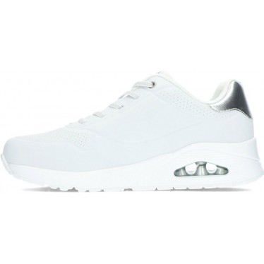 SKECHERS baskets femme 155196 chatoyantes WHITE_SILVER