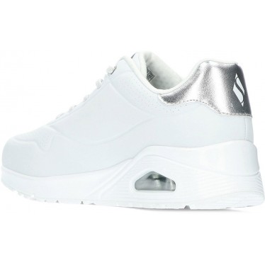 SKECHERS baskets femme 155196 chatoyantes WHITE_SILVER