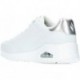 SKECHERS baskets femme 155196 chatoyantes WHITE_SILVER