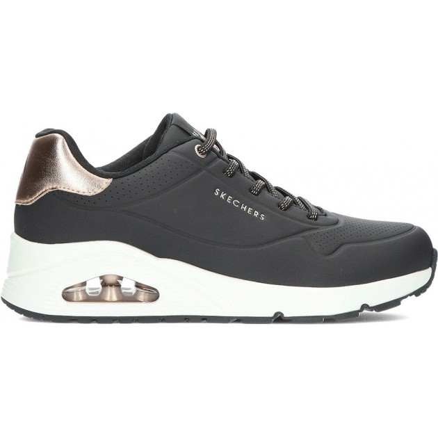 SKECHERS baskets femme 155196 chatoyantes BLACK