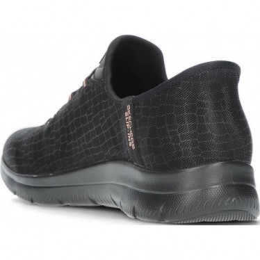 SKECHERS Baskets à enfiler pour femmes 150128 BLACK_GOLD